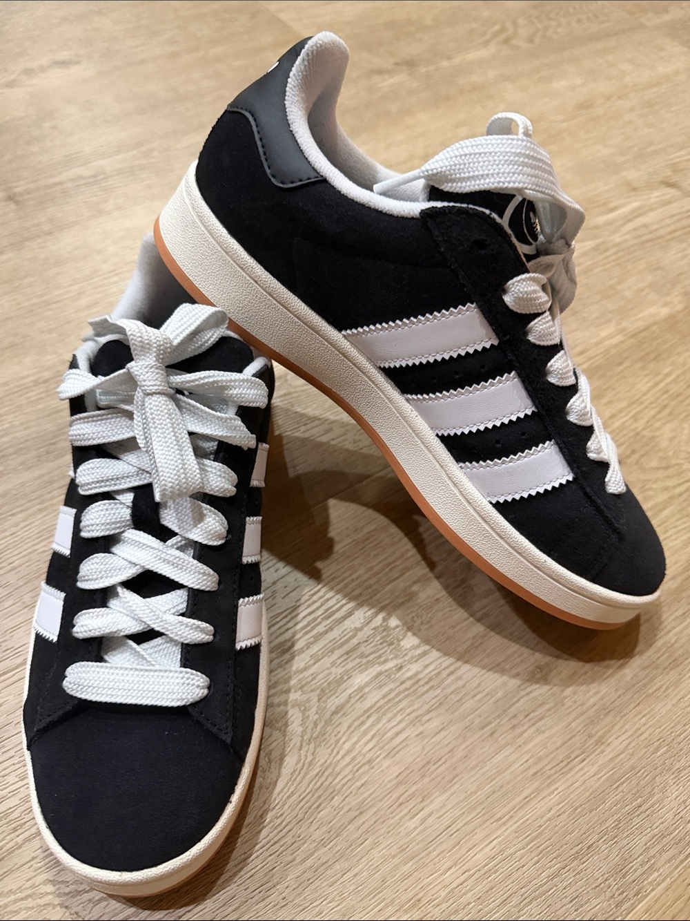adidas Black & White Suede VL Court Suede Sneakers